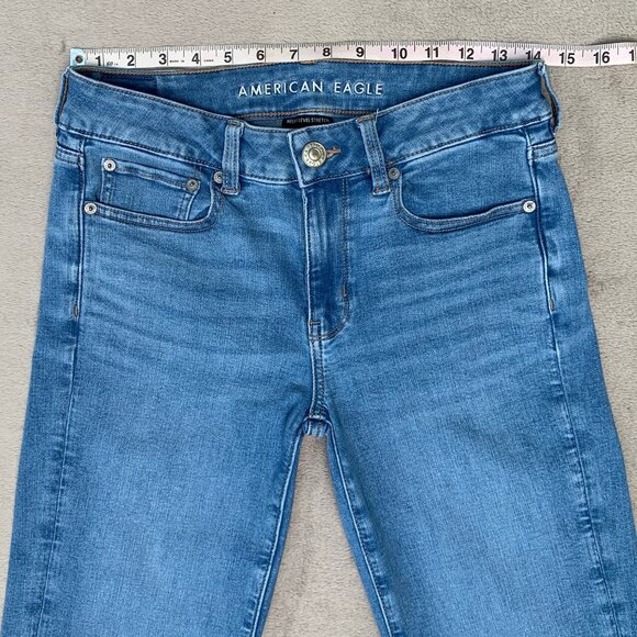 American Eagle Outfitters Next Level Stretch Favorite Boyfriend Jeans Sz6 - Picture 11 of 16
